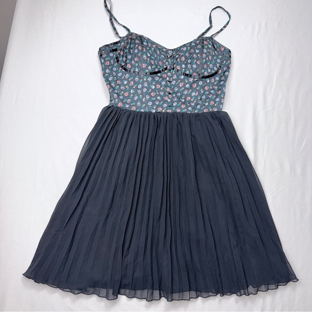 American Eagle Outfitters Fleur Wood Silk Beauty Parlour Bustier Dress